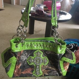 Isabella brand camo cross purse
